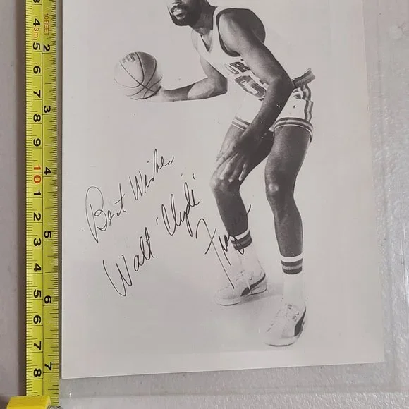 Walt Frazier Autograph Photo New York Knicks